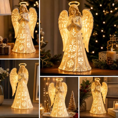 7.87in Christmas Angel Night Light, Angel Led Lights, Christmas Decorations - image 5