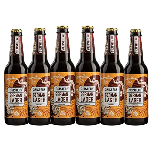 Image of 3Sisters Non Alcoholic Beer - German Lager Flavor - (Pack of 6 Bottles x 330ml each)