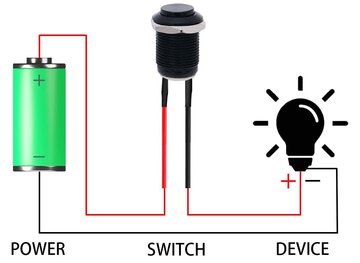 RUNCCI-YUN 10pcs 12mm 12V 2A Momentary Push Button Waterproof - View #8