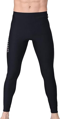 DIVE & SAIL Pantalones de neopreno de 0.118in, 0.059in, pantalones largos para hombres y mujeres, pantalones de surf para mantener el calor,