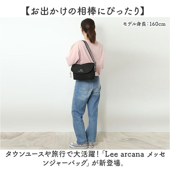 Amazon.co.jp: Lee arcana メッセンジャーバッグ バッグ ブラック