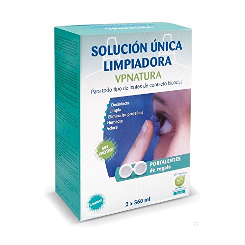 VPNATURA Solución única 2x360ml   Limpiador de lentes de contacto