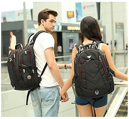 bonvince 18.4 laptop backpack airplane friendly 18.4" Fits Up To Inch Gamer Laptops Backpack Black exclusively designed for airplane travel Bonvince 18 4 Laptop Backpack