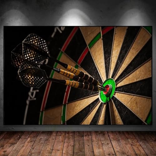 Fototapete Darts Tapete 300 x 210 cm (WxH) Fototapeten Schlafzimmer Wohnzimmer Moderne 3D Effekt Wandtapete Darts Vliestapete Wand Dekoration Poster Foto Tapeten q654