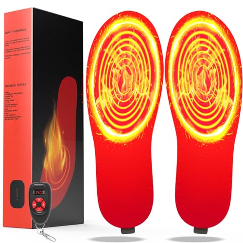 Heated Insoles 3500mAh Rechargeable Foot Warmers Electric Heating