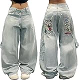 Baggy Jeans:Made from premium denim fabric, these Y2K street wear offer a comfortable fit that moves with you throughout your day,y2k pants perfect for busy lifestyles.Baggy jeans y2k unmatched comfort for everyday wear Baggy Jeans Women:Featuring a ...