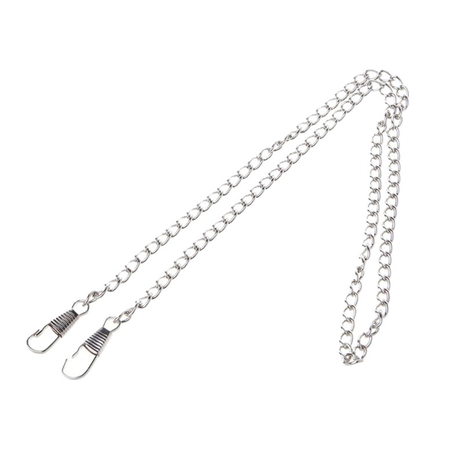 LUOHANUS Purse Chain Strap Handle Shoulder for Cross Body Bag Handbag Replaceme(Silver)