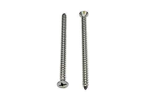 Miniatura 3 de Tornillo Phillips de cabeza plana de acero inoxidable para madera, tamañolongitud a elegir, 18  8 (304) tornillo de acero inoxidable por Bolt Dropper