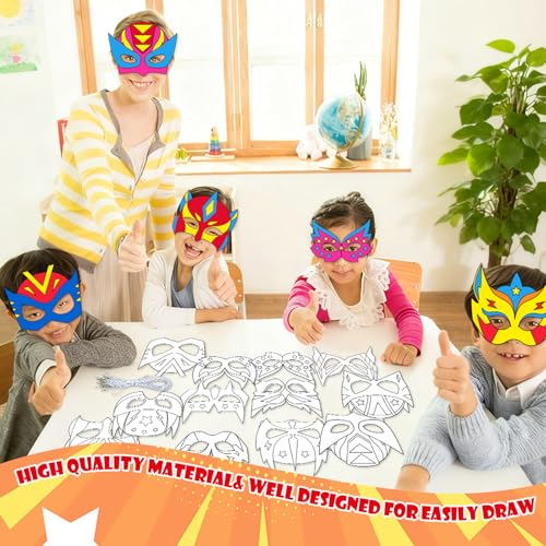Máscaras de superhéroe para evitar el aburrimiento infantil 4