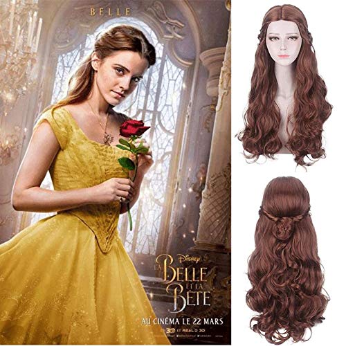 Movie Beauty And The Beast Princess Belle Cosplay Wig Women Long Wavy Synthetic Hair Halloween Party Princess Cinderella Wigs Belle Belle Wig 703 Amazon Com Au Toys Games