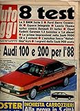  Auto Oggi n. 62 del Febbraio 1988 POSTER Willys MB Jeep, Audi 100,
