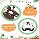Encuryna Tiermasken für Kinder 12 Stücke Kinder Filz Masken, Party Animals, Dschungel Deko Geburtstag, Kostümpartys Cosplay Maske verkleiden für Maskerade Geburtstage Dschungel Thema Partyzubehör