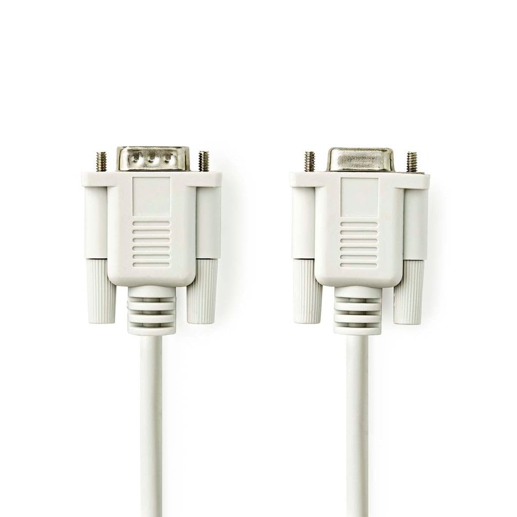 NEDIS Serial Cable | D-Sub 9 Pin Male - D-Sub, 9 Pin Female | 2.0 m | Ivory