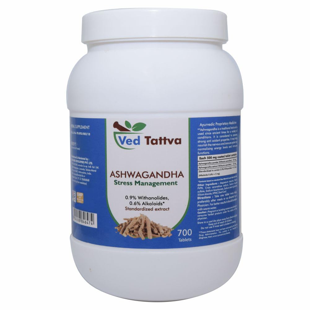 Ved Tattva Ashwagandha Tablets (700 Tablets (Pack of 1)) (B08VGMTXMG) Amazon Price History, Amazon Price Tracker