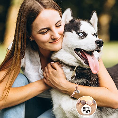 Tarsus Dog Mom Gifts for Women, Dog Mom Christmas Mothers Day Gifts, Best Dogs Lover Charm Bracelet Gift for Women2