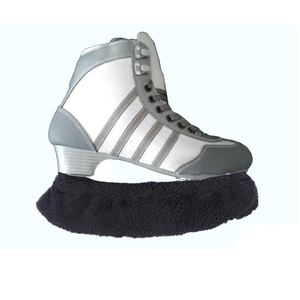 Toddmomy 6paires Peluche pour Patins à Glace Absorption Eau pour Hockey Et Patinage Noir s