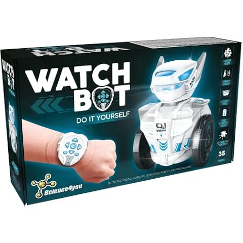 Science4you Watch Bot - Make Your Own Robot Toy, Robotics Kit with Remote Control Toys for Kids, Robot Building Kit + 35 Pieces, STEM Toys and Games, Gift for 8+ Year olds Boys Cover