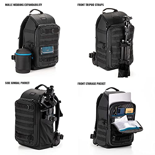 Tenba Axis v2 20L Camera Backpack for DSLR and Mirrorless cameras and lenses plus a 14-inch laptop – Black (637-754)