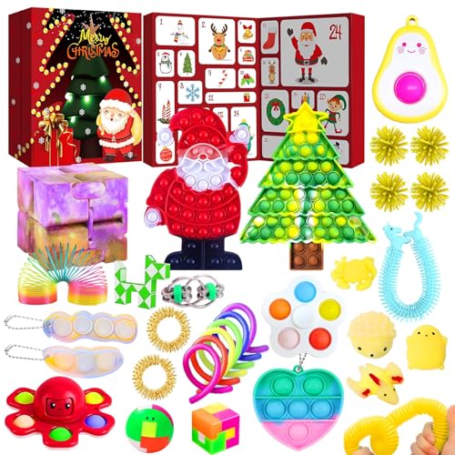 Fidget Advent Calendar 2025, Christmas Countdown Calendar with 24 Unique...