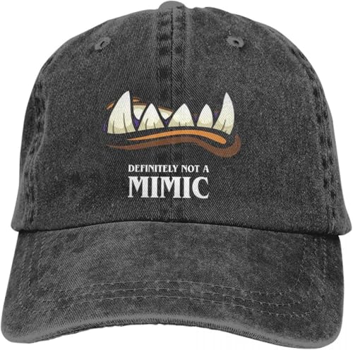 SIVMZFYQEL Gorras de béisbol clásicas DND juego multicolor sombrero puntiagudo señoras gorra definitivamente sin mesa mímica visera personalizada protección sombreros regalo