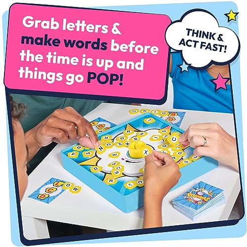 TOMY Games Word Poppers, Race to Make Words Before Timer Board Pops, 2 to 4 player Family Games for Kids and Adults - Image 2