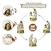 EPTUEGA Nativity Scene Indoor Christmas Decorations - 8 LED Lights Hand-Painted Nativity Figurines for Home Display Tabletop Shelf Decor