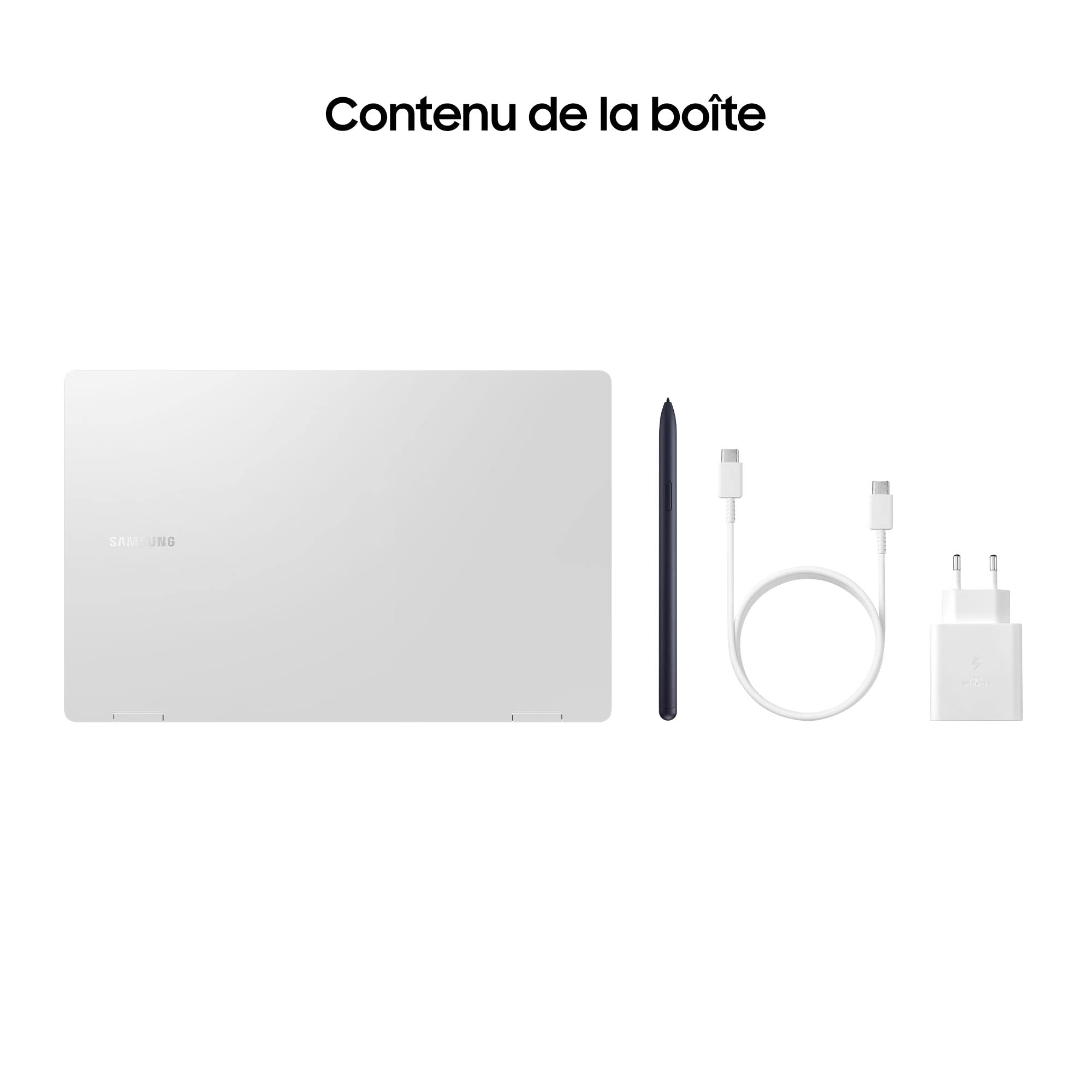 PC Portable convertible Samsung -Galaxy Book 3 360 -13,3 Super AMOLED - Core i5-1340P -RAM 8Go -256Go SSD -Iris Xe -Win 11 -S Pe