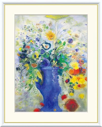 10年保証 絵画 版画 グランブーケ オディロン・ルドン 手彩仕上 高精細巧芸画 F4