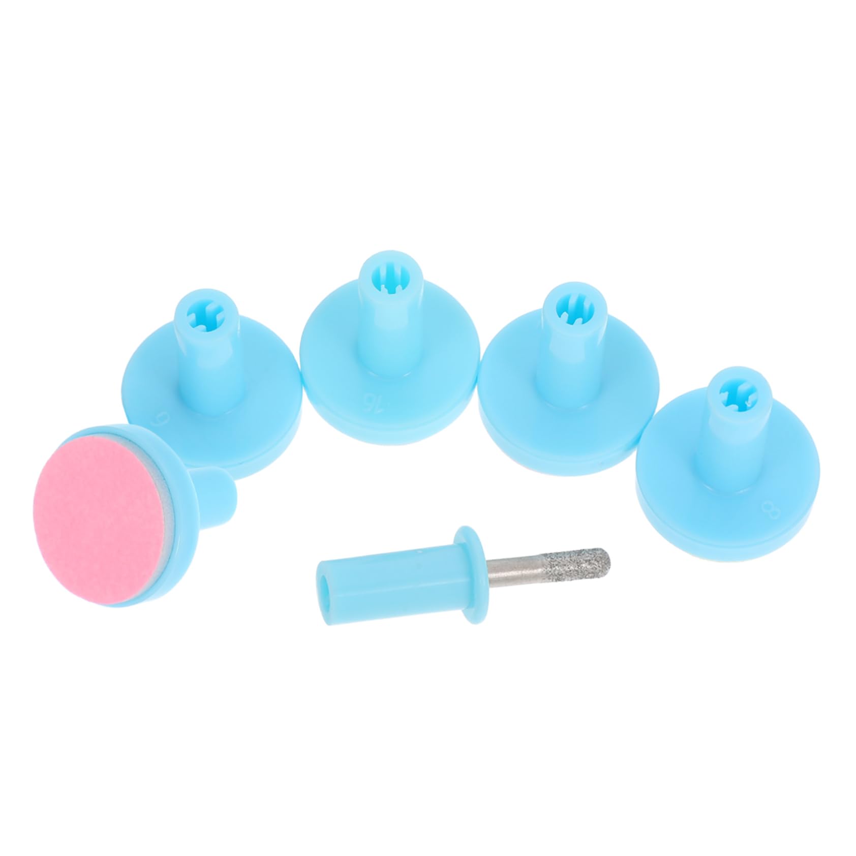 NOLITOY Manicure Set Electric Nail Trimmer Replacement Pads Soft Gentle Nail File Heads for Newborn to Adult