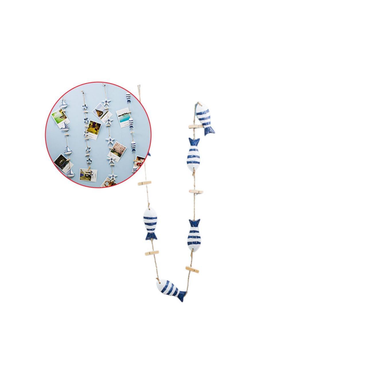 Zerodeko 4 Stück Dekoration Hängen Hängendes Foto Bildergirlande Mit Clips Seilclip Postkarten-Clip Zum Aufhängen Drahtseil-kabelclip-klemme Notiztisch Mit Drahtklammer Kabelklemmen Bambus