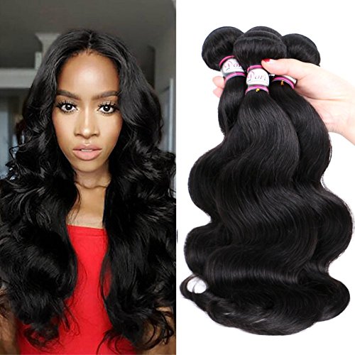 Doris Beauty 8A Brazilian Body Wave Hair 4 Bundles 16 18 20 22inch 100% Unprocessed Human Hair Extensions(16 18 20 22inch)