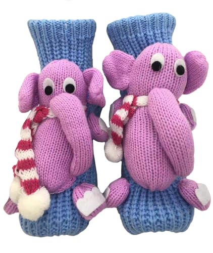 Image of Women's Non-slip Household Floor Socks Knit Casual Animals Slippers Socks Christmas Stockings Decor