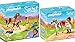 Produktbild PLAYMOBIL® Spirit 2er Set 70122 70123 PRU mit Pferd und Fohlen + Solana beim Voltigieren