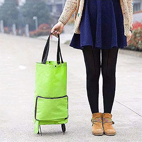LICHUAN Einkaufstrolley Einkaufstasche mit Rädern, faltbar, wiederverwendbar, Einkaufstasche, Einkaufstasche… – Bild 7