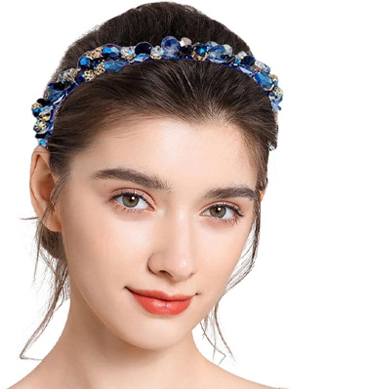 Vintage Crystal Headband - Shiny Rhinestone Hair Accessory