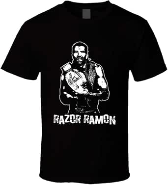 Amazon.com: Razor Ramon Retro Legends of Wrestling T Shirt : Clothing ...
