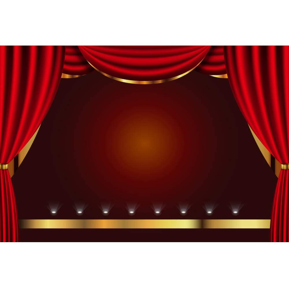 2,1 x 1,5 m scena tło czerwona zasłona złota koronka taniec muzyka impreza przedstawienie akt teatr dramat pokaz świętowanie ceremonia fotografia portret dorosłych winylowe rekwizyty do studia tapeta