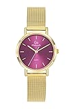 montre femme or rose festina  Go Girl Montre Femme Acier Doré Milanais 695456