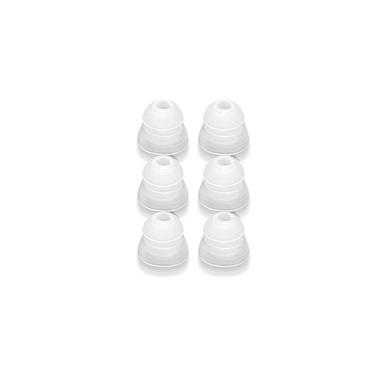 RHAReplacement Double Flange Silicone Tips for Earphones - 3 Pairs (Large)