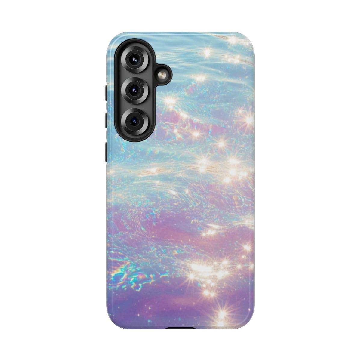 Coque Samsung S25 Plus paillettes d'eau design irisé et brillant - 5