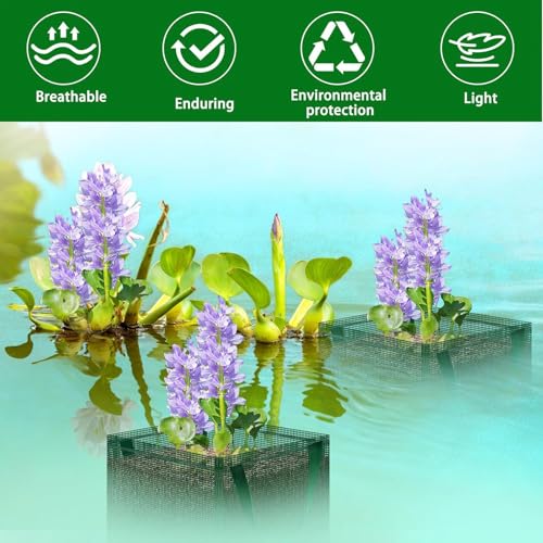 Cesta para plantas de estanque flexible que evita la pérdida de sustrato 6