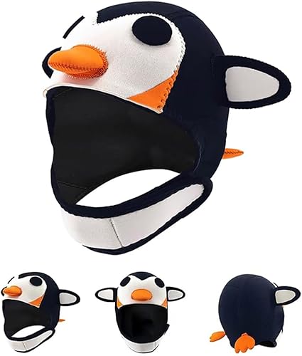 Miniatura 2 de Capucha de neopreno con orejas de gato de 0.118 pulgadas (0.118 in) para mujeres y niños, gorro de buceo, capucha térmica para surf con ventilación