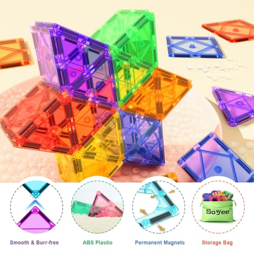 Soyee 102-Piece Magnetic Tiles Building Set — view 4