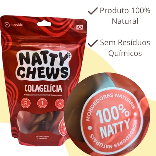 Kit com 01 Embalagens Colágeno Bovino Trançado Colagelícia + 01 Embalagem Recortes de Esôfago e Traq