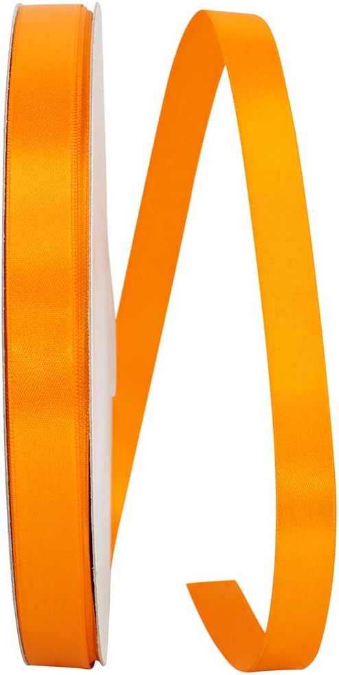 Reliant Ribbon 4950-762-03C Double Face Satin - Dfs, Tangerine, 5/8 Inch, 100 Yards