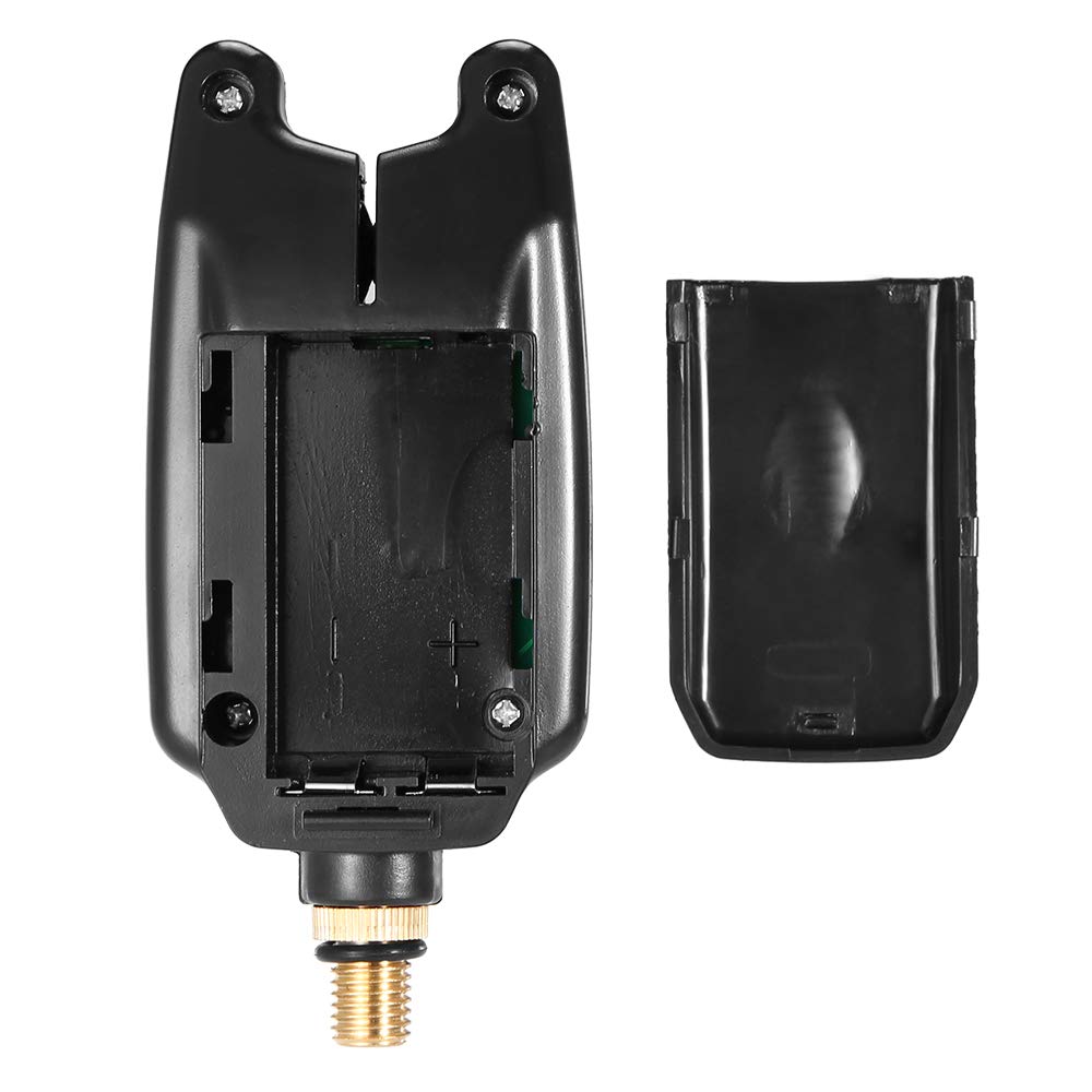 Set di Allarmi Morso Digitale e Oscillatori Allarme a Catena Attrezzatura da Pesca con Indicatore LED Scatola Stoccaggio per la Notturna