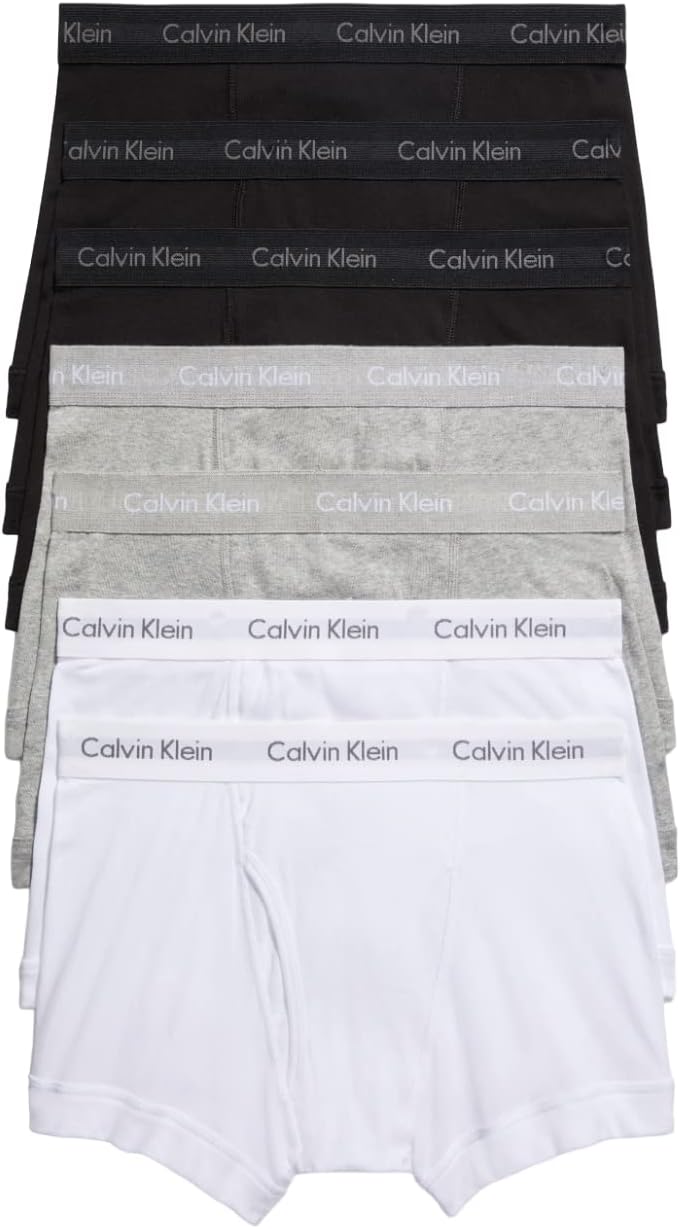 3 Black, 2 Grey Heather, 2 White