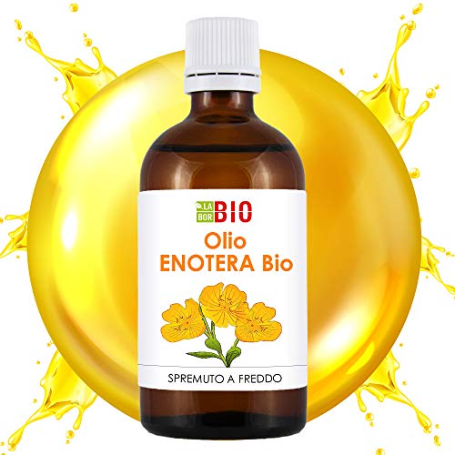 OLIO ENOTERA BIO 50 ml - 100% PURO - INDICATO PER GRAVIDANZA, TRAVAGLIO, VISO, CAPELLI E ANIMALI - COSMETICO E ALIMENTARE - SPREMUTO A FREDDO