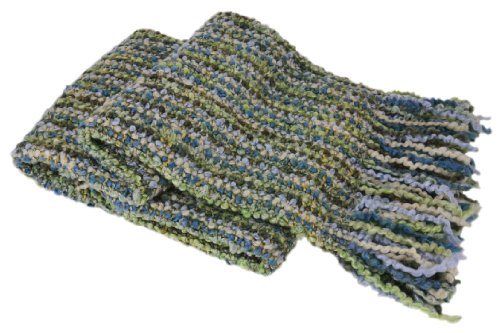 Kennebunk Home Stria Multi-Color Luxurious Woven Throw, Seaglass