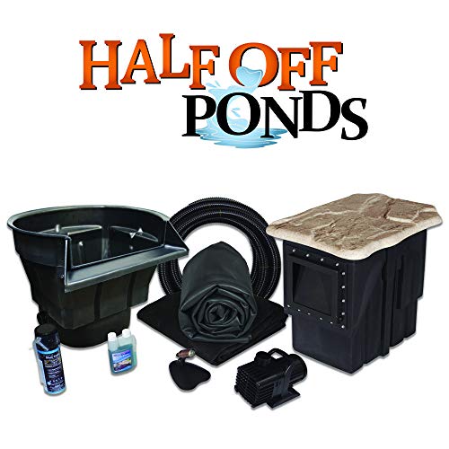 Half Off Ponds Pondbuilder Crystal 4000 Complete Water Garden And Pond Kit With 15 Foot X 25 Foot Epdm Liner - Mdp4 #TOP5